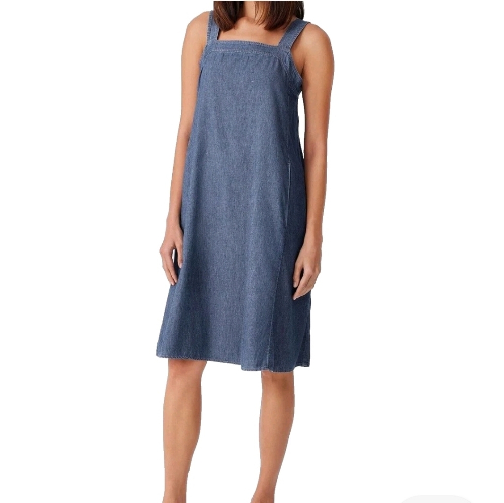 Eileen Fisher Soft Blue Denim Dress